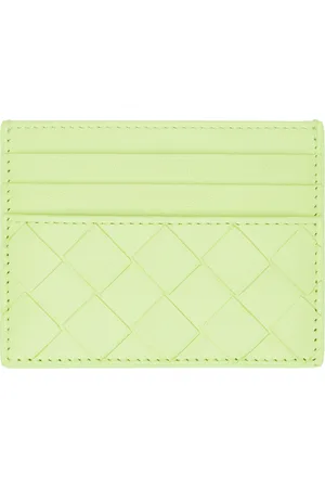 Bottega Veneta Green Intrecciato Card Holder