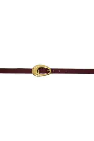 Bottega Veneta Burgundy Drop Belt
