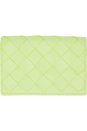 Bottega Veneta Green Intrecciato Card Holder