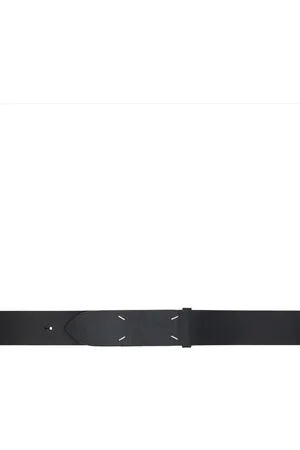 Maison Margiela Black Four Stitches Belt