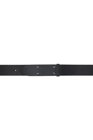 Maison Margiela Black Four Stitches Belt