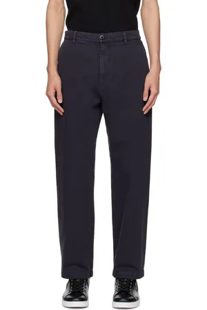 BARENA Navy Tober Denim Trousers