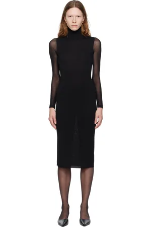 Max Mara Black Natalia Midi Dress