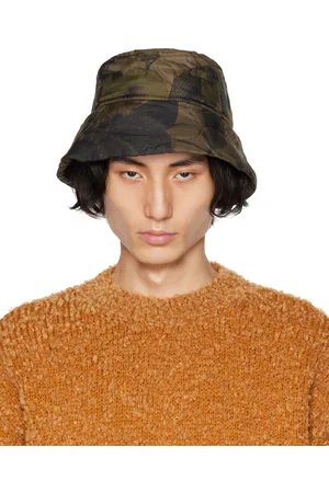 DRIES VAN NOTEN Brown Printed Bucket Hat