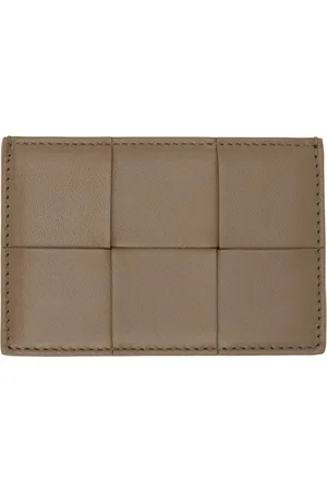 Bottega Veneta Brown Cassette Card Holder