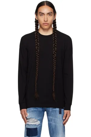 Dsquared2 Black Printed Long Sleeve T-Shirt