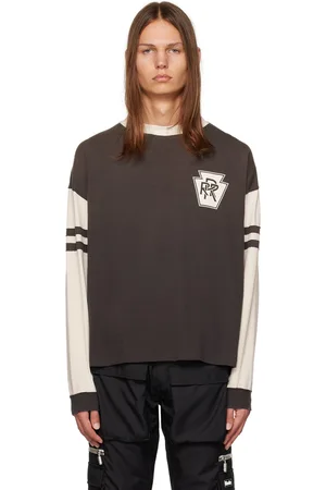 Rhude Black & White Triple R Long Sleeve T-Shirt