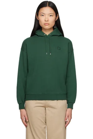 Maison Kitsuné Green Bold Fox Head Hoodie