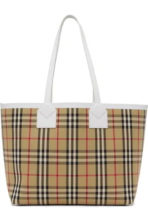 BURBERRY: London bag in cotton canvas - Olive | Burberry mini bag 8073893  online at GIGLIO.COM