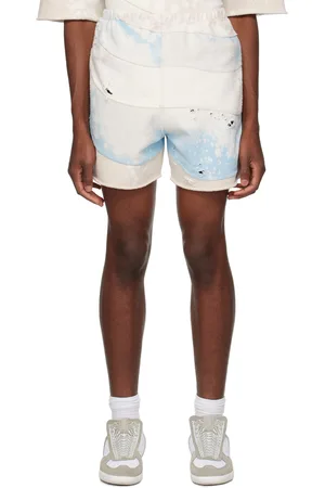 Liberal Youth Ministry Blue & Beige Distressed Shorts
