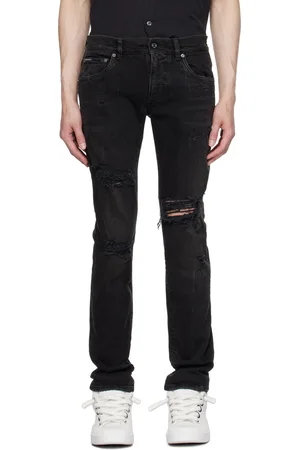 Dolce & Gabbana Black Five-Pocket Jeans