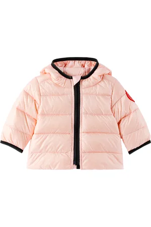 Canada Goose Baby Pink Crofton Hoody Down Jacket