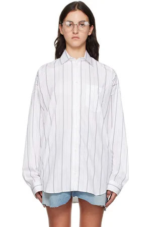 Balenciaga White Striped Shirt