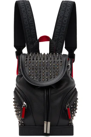 Christian Louboutin  Blaster Studded Full-Grain Leather Wash Bag