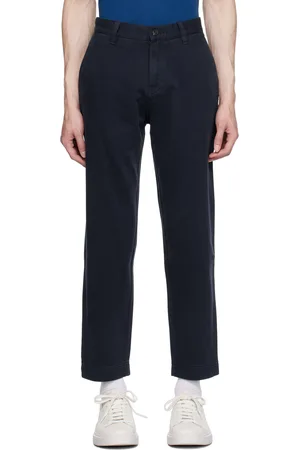 HUGO BOSS Navy Tapered-Fit Trousers