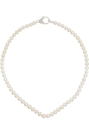 Louis Vuitton 2019 Pre-Owned Curb Chain Necklace - White for Men