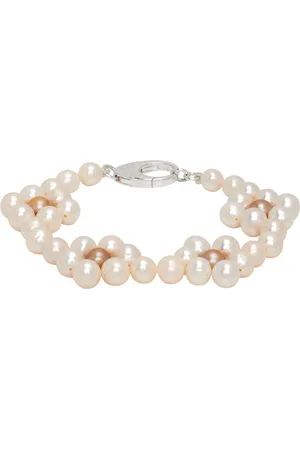 Hatton Labs White & Beige Daisy Pearl Bracelet