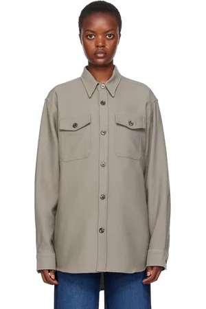 Ami Taupe Chest Pocket Shirt