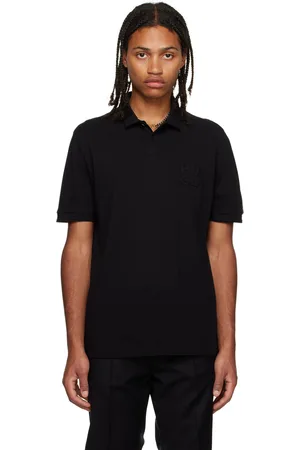 HUGO BOSS Black Embossed Polo