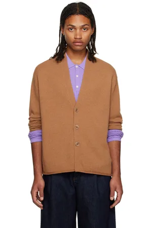 Cardigans in the color Beige for men | FASHIOLA.ae