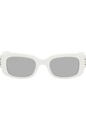 Balenciaga White Everyday Flash Sunglasses
