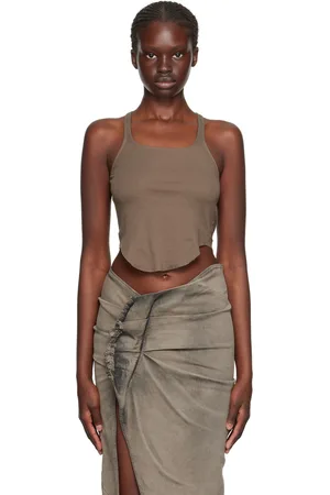 Rick Owens Gray Basic Tank Top