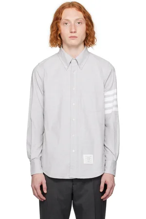 Thom Browne Gray 4-Bar Shirt
