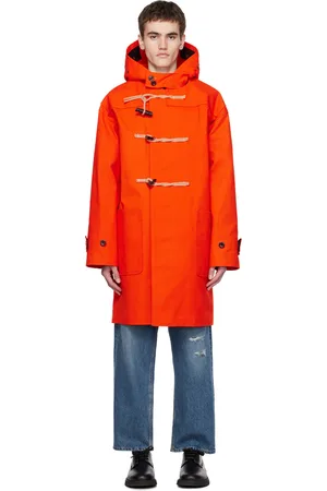 Orange on sale coat mens