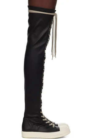 Rick Owens SSENSE Exclusive Black KEMBRA PFAHLER Edition Stocking Boots