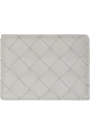 Bottega Veneta Gray Intrecciato Card Holder