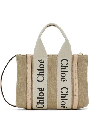 Chloé Beige & Pink Mini Woody Tote
