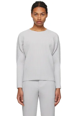 Issey Miyake Gray Basics Long Sleeve T-Shirt