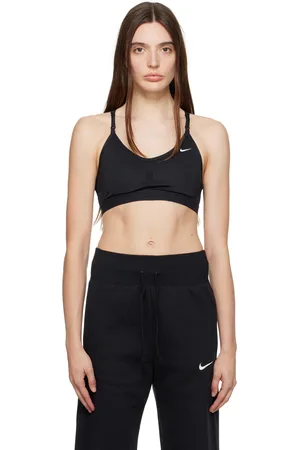 Nike Yoga Adv Indy Seamless light support sports bra in off white and mint