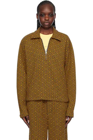 BODE Yellow & Navy Crescent Sweater