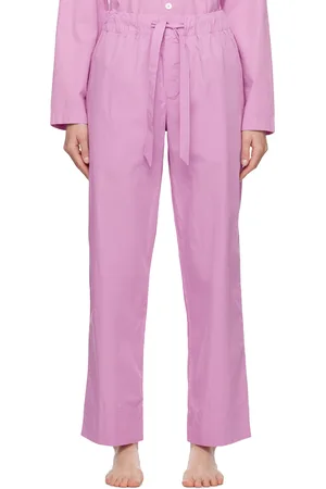 Tekla Pink Drawstring Pyjama Pants