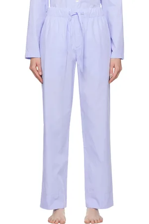 Tekla Blue Drawstring Pyjama Pants