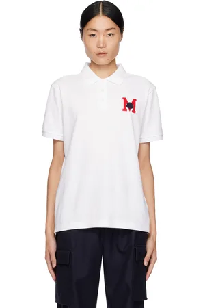 Moncler White Patch Polo