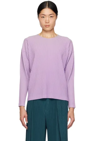 Issey Miyake Purple Dolman Long Sleeve T-Shirt