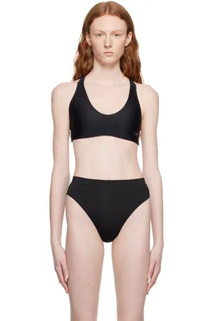 Piqué-textured one-shoulder bralette bikini top At Icône, Simons, Bralette  Tops for Women