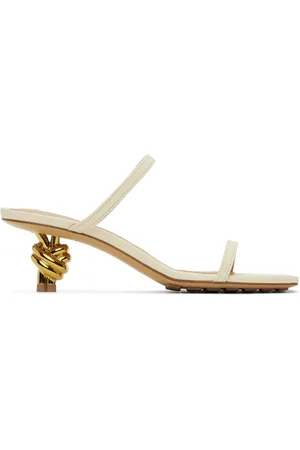 Bottega Veneta Off-White Knot Mules
