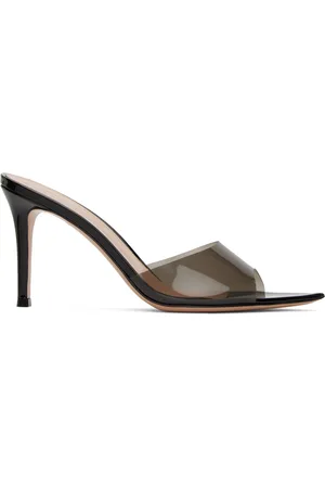 Gianvito Rossi Black Elle 85 Mules