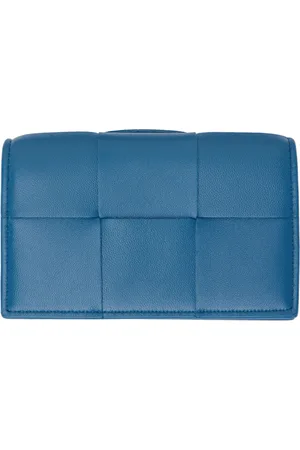 Bottega Veneta Blue Cassette Card Holder