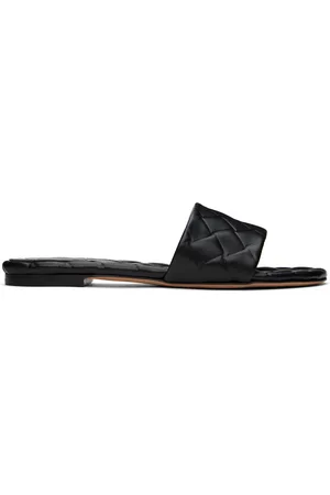 Bottega Veneta Black Amy Sandals