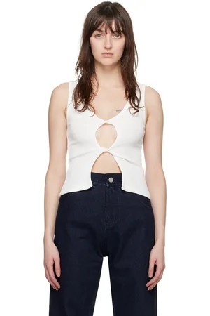 CHRISTOPHER ESBER Open Twist Tank Top