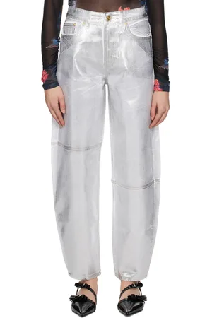 Ganni Silver Stary Jeans