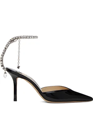 Jimmy Choo Black Saeda 85 Heels