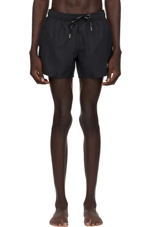 HUGO BOSS Black Patch Swim Shorts