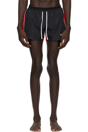 HUGO BOSS Black & Red Quick-Drying Swim Shorts