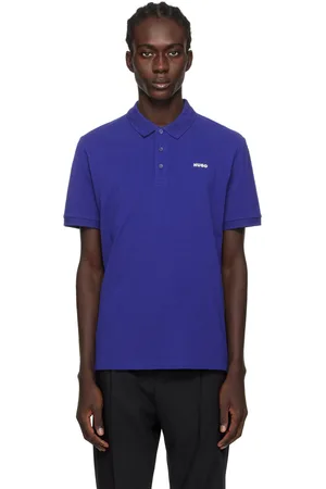HUGO BOSS Blue Bonded Polo