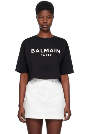 Balmain Black Printed T-Shirt